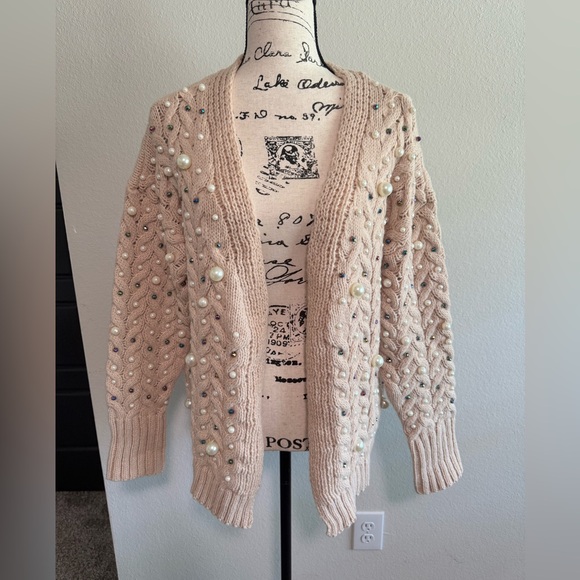 BIBI Pearl & Embellished Cardigan - Picture 1 of 7